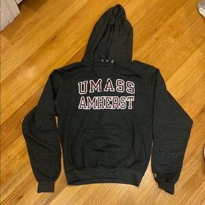 UMass Amherst Dark Grey Hoodie